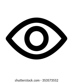 
Eye Bold Line Vector Icon
