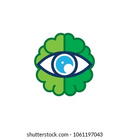 Eye Brain Logo Icon Design