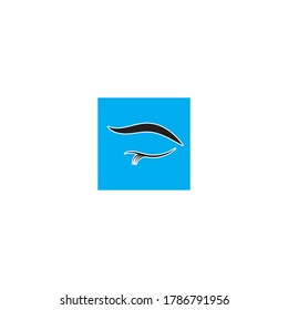 EYE BROW ICON VECTOR DESIGN TEMPLAT
