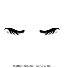 eye brow vector black unique design