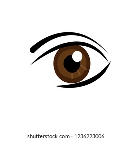 eye brown icon logo