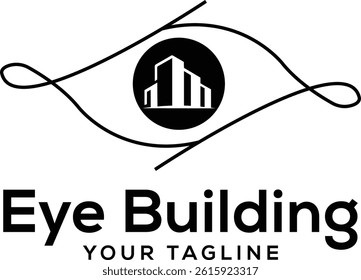Eye Building Logo Design - Creative Architecture and Visionary Brand Identity