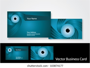 Eye business card.vector illustration