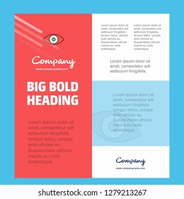 Eye Business Company Poster Template. with place for text and images. vector background