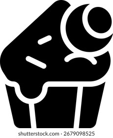 Diseño de icono de estilo de línea de pastel de ojos