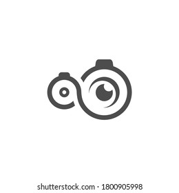 Eye Camera logo design vector template, Camera Photography logo concepts