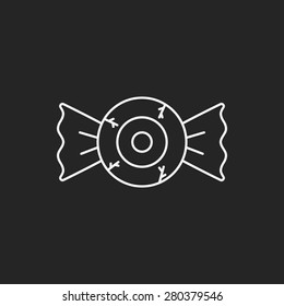 Eye candy line icon