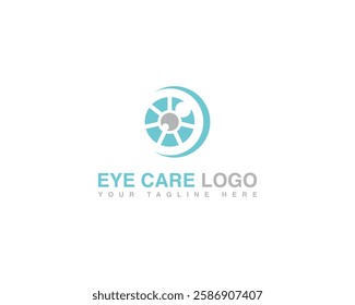 Eye Care Clinic Branding Identity Logo. Optician Vision and Eye Care Vector Logo Design Template. 