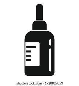 Eye care drop jar icon. Simple illustration of eye care drop jar vector icon for web design isolated on white background