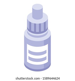 Eye care dropper icon. Isometric of eye care dropper vector icon for web design isolated on white background