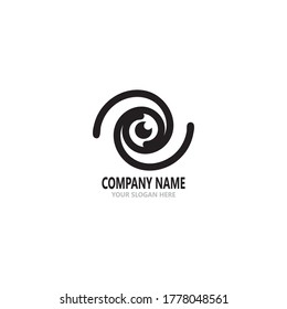 Eye care health logo vector illustration