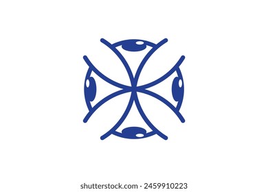 Eye Care Icon Logo Design Element. Perfect to use for Technology Company or Optometrist Logo.