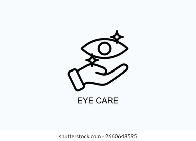 Eye Care Icon Or Logo Isolated Vector Illustration