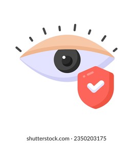 Eye care icon, ophthalmology vector design isolated on white background