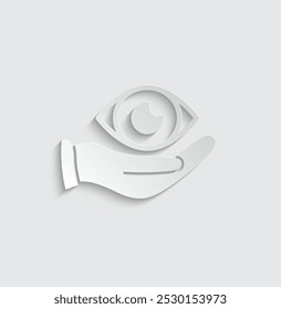 eye care icon vector eye clinik sign 