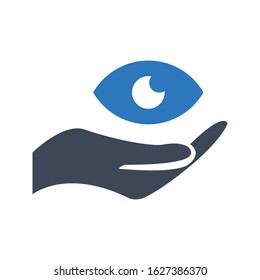 Eye care icon. vector designs