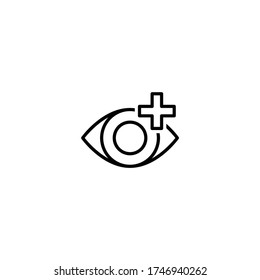 eye care icon vector illustration
