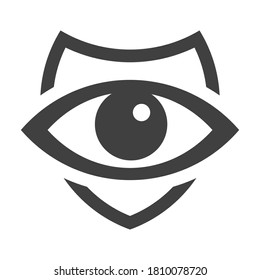 Eye Care Icon vector illustration in flat style on white background