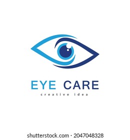 eye care logo design Icon Template