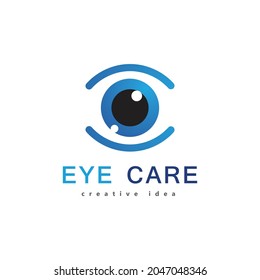 eye care logo design Icon Template
