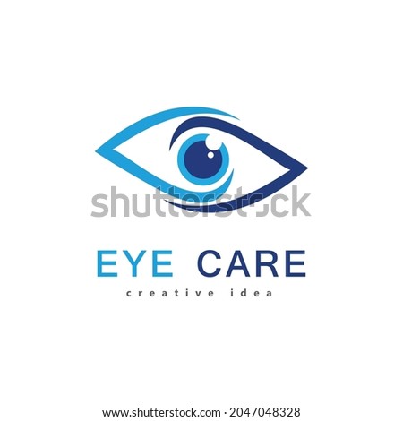 eye care logo design Icon Template