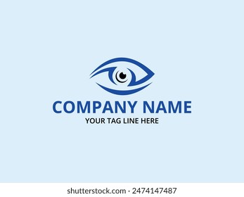 Eye Care logo design, Modern eye vision logo design vector template