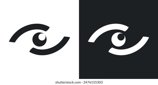 Eye care logo design. Premium Vector