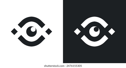 Eye care logo design. Premium Vector