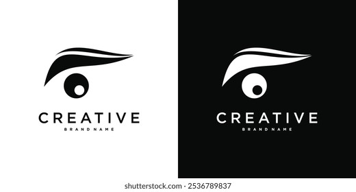 Eye care logo design. Premium Vector