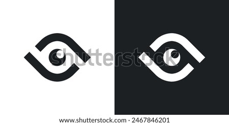 Eye care logo design. Premium Vector