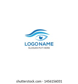 Eye care logo design template