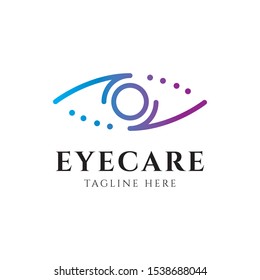 Eye care logo design template.eye symbol for medical clinic