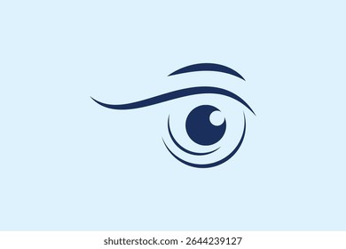 Plantilla de diseño de logotipo de cuidado de ojos. Inspiración del logotipo de la clínica del cuidado del ojo. Vector del logotipo del cuidado de la visión. Icono del ojo.
