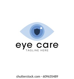 Eye care logo design template