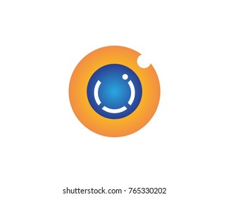 Eye care logo design template
