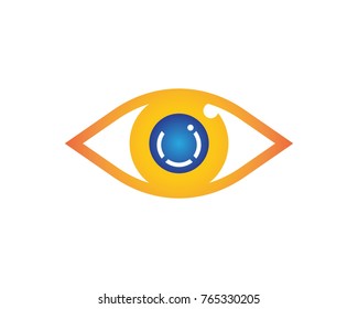 Eye care logo design template