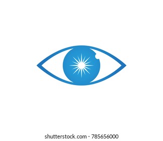 Eye care logo design template