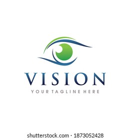 Augenpflegelogo. Design-Vektorvorlage für Eye-Logos