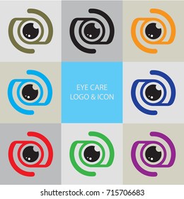 Eye care logo and ICON 