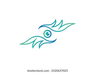 Eye care logo icon vector symbol illustration template for medical and healthcare clinics.