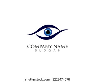 Eye care logo symbol template vector icons app