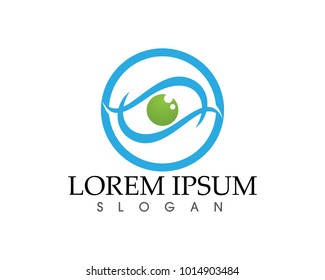 Eye care logo and symbols template vector icons app
