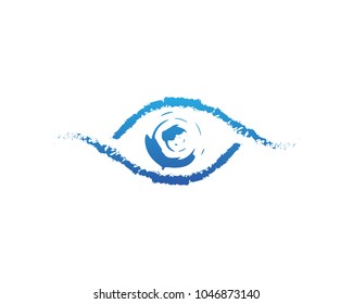 Eye care logo and symbols template vector icons app

