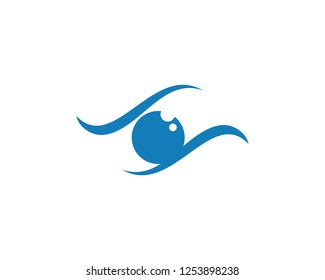 Eye care logo and symbols template vector icons app
