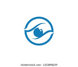 Eye care logo and symbols template vector icons app
