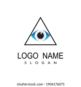 Eye care logo and symbols template vector icons app
