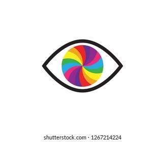 Eye care Logo Template design illustration