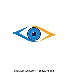 símbolo de icono de la plantilla de logotipo de atención a los ojos