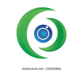 Eye care logo and template vector icons app