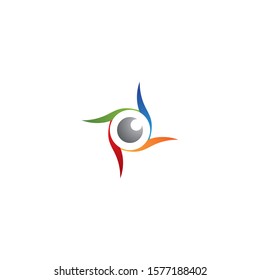 Eye care logo template vector icon design